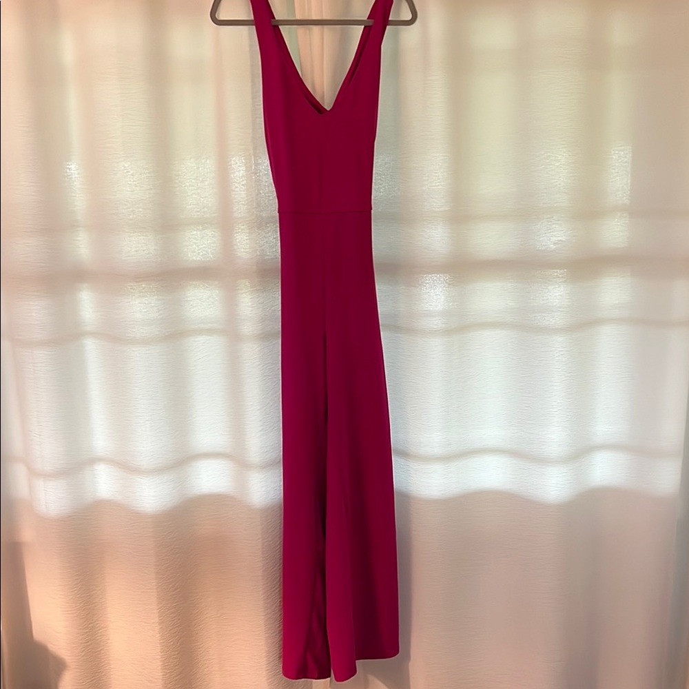 Vibrant Pink Sleeveless Jumpsuit